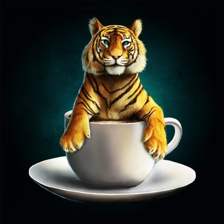 Illustration: Kaffee Tiger