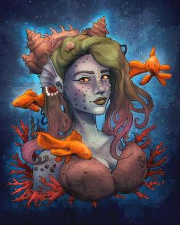 Illustration: Meerjungfrau (Mermay 2022)