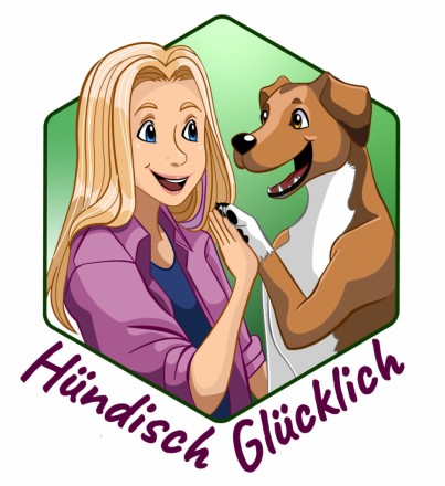 Logodesign: Hündisch Glücklich - Logo mit Illustration für Hundeschule, Logodesigner gesucht