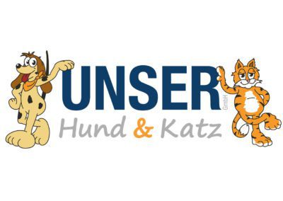 Logodesign für die UNSER Hund & Katz GmbH aus Böblingen-Dagersheim